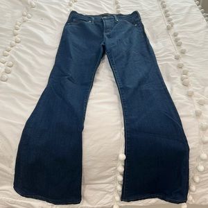 Banana Republic Women’s Dark Wash High Rise Flare Jeans